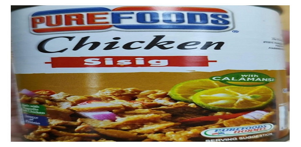 PRODUK MAKANAN CHICKEN SISIG WITH CALAMANSI JENAMA PUREFOODS